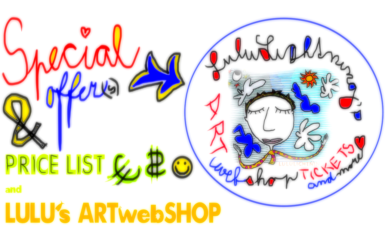 PRICE LIST artWEBshop and Special offers of LULU LIGHTNING